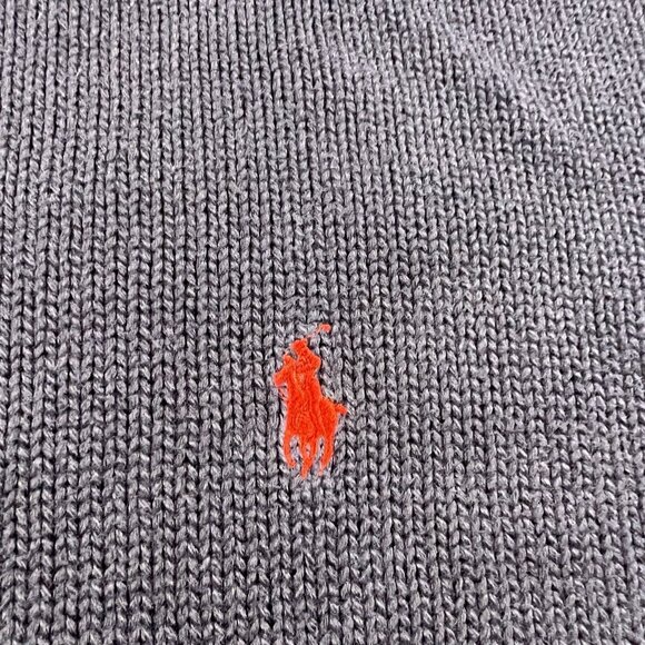 VTG Polo By Ralph Lauren Sweater Mens XL Navy Red Pony Crew Neck 100% Cotton - Picture 4 of 16